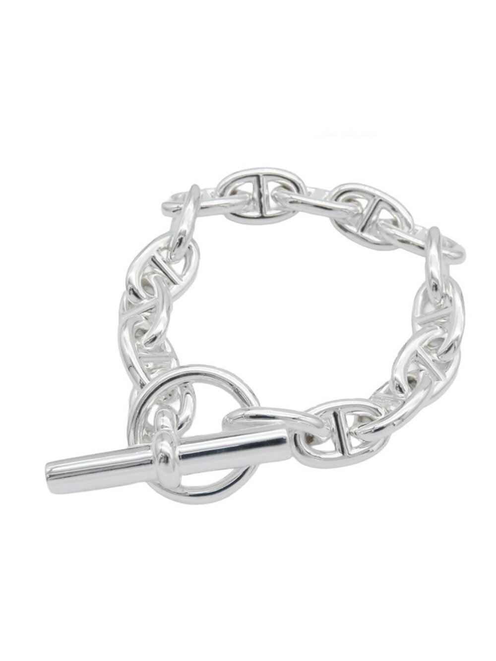 Hermes Chaine D'ancre PM 15 Links Silver Bracelet